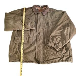 VTG Aberdeen Men’s XL Genuine Leather Collar Flannel Lined Insulation